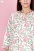 Bizzy Lizzy Kurta And Pant Set With Kota Dupatta In Block Print